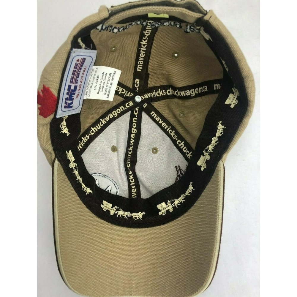 Maverick Chuckwagon Racing Team Hat Embroidered Adjustable Rodeo Brown - Picture 7 of 7